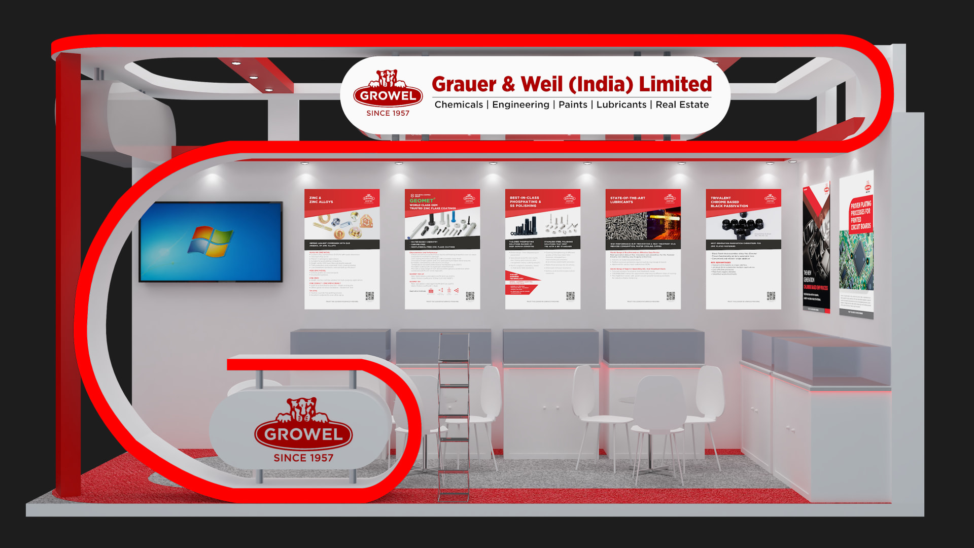 Actual built exhibition stall by Magnet Events