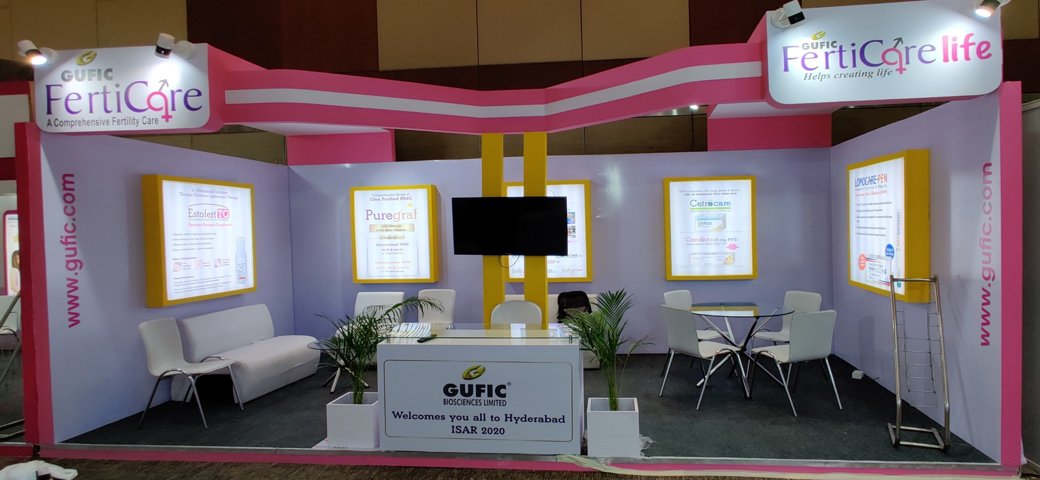 Custom Exhibition Stall Design for Indian Client by Magnet Events